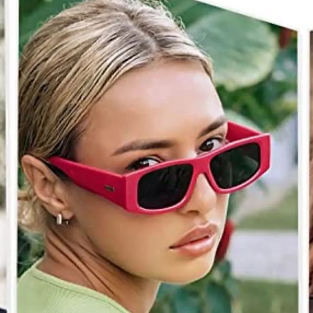 Retro Vintage Rectangular Sunglasses  - Picture 4 of 7